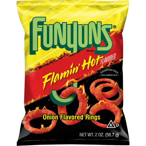 Funyuns Onion Flavored Rings Flamin' Hot - 2 Ounce