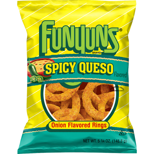 Funyuns Spicy Queso Onion Flavored Rings - 5.25 Ounce