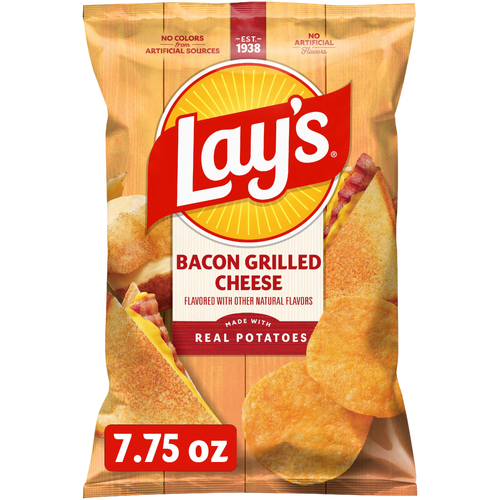Lay's Bacon Grilled Cheese Flavored Potato Chips - 7.75 Ounce