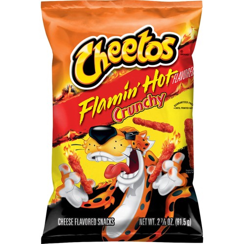 Cheetos  Crunchy Flamin' Hot Cheese Flavored Snacks - 2.88 Ounce