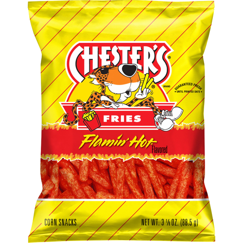 Chester's  Fries Flamin' Hot Flavored Corn Snacks  - 3.13 Ounce