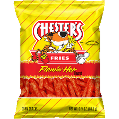 Chester's Fries Flamin' Hot Flavored Corn Snacks  - 3.13 Ounce
