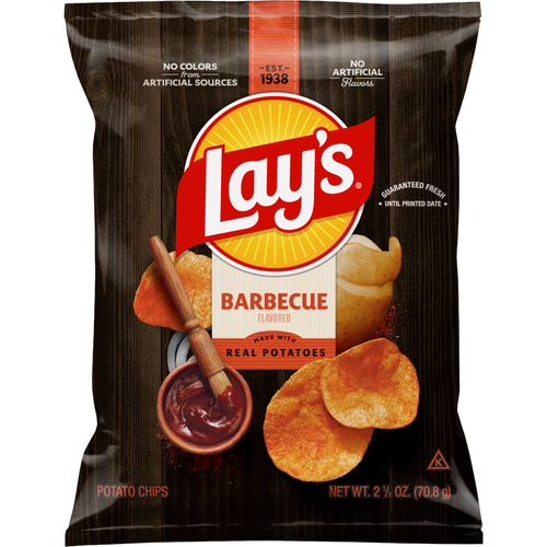 Lay's Barbecue Flavored Potato Chips - 2.5 Ounce