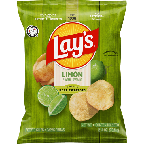 Lay's Limon Flavored Potato Chips - 2.5 Ounce