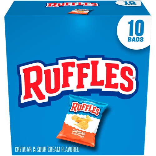 Ruffles Potato Chips Cheddar & Sour Cream Flavored - 10 Ounce