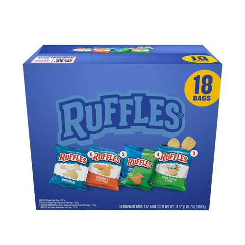 Ruffles Potato Chips Variety Pack - 18 Ounce Image 1 of 5