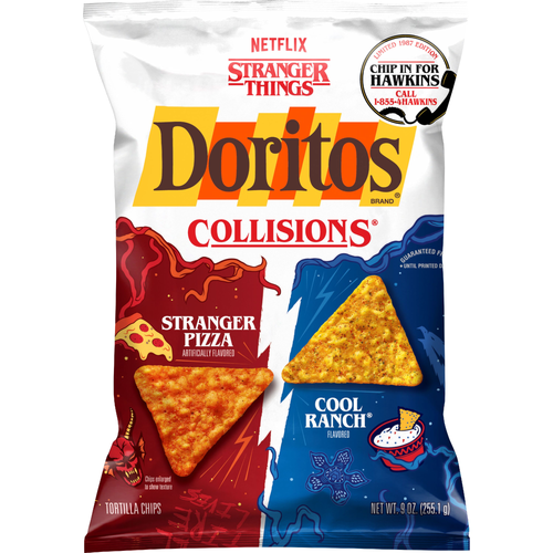 Doritos Collisions Tortilla Chips Stranger Pizza & Cool Ranch - 9 Ounce