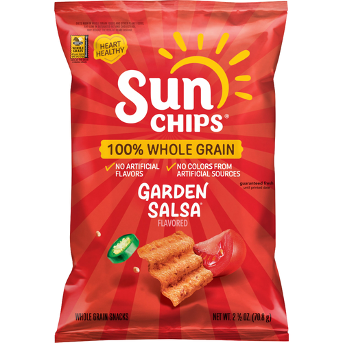 SunChips Garden Salsa Flavored Whole Grain Snacks - 2.5 Ounce