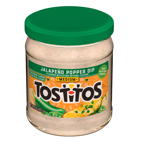 Tostitos Tortilla Chips Jalapeno Popper Dip - 15 Ounce