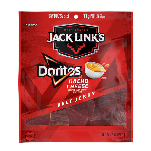 Jack Link's Beef Jerky Doritos Nacho Cheese - 2.65 Ounce