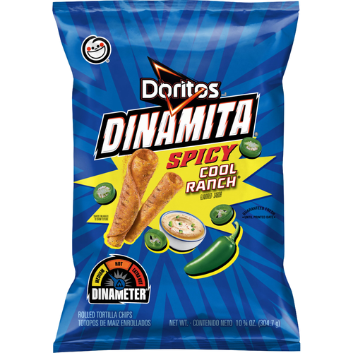 Doritos Dinamita Spicy Cool Ranch Flavored Rolled Tortilla Chips - 10.75 Ounce