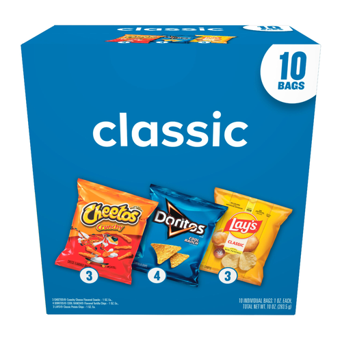 Frito Lay Snacks Classic Variety Pack, X - 10 Ounce