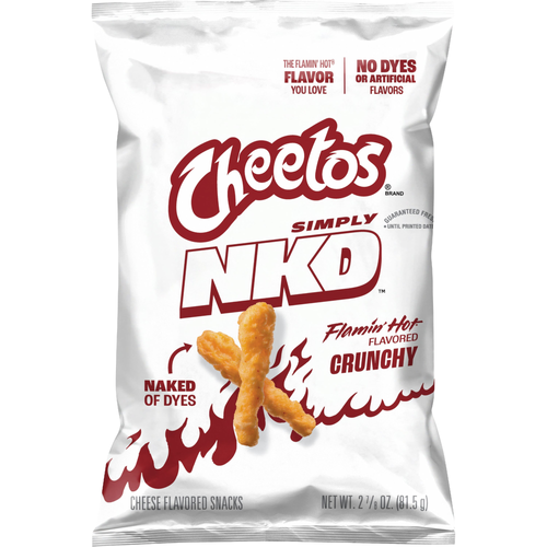 Cheetos Simply NKD Crunchy Flamin' Hot Flavored Snacks - 2.88 Ounce