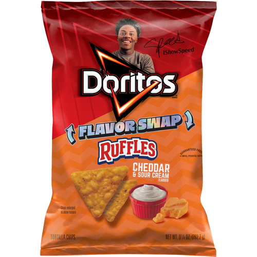 Doritos Ruffles Cheddar & Sour Cream Flavored Tortilla Chips - 9.25 Ounce