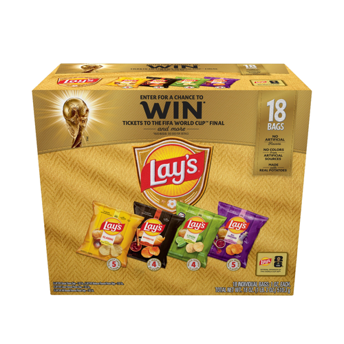 Lay's Potato Chips Fifa Variety Pack Mix X - 18 Ounce Image 1 of 3