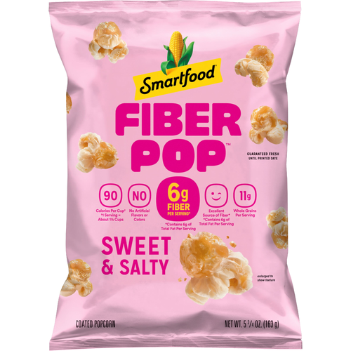 Smartfood Fiber Pop Sweet & Salty Flavored Popcorn - 5.75 Ounce