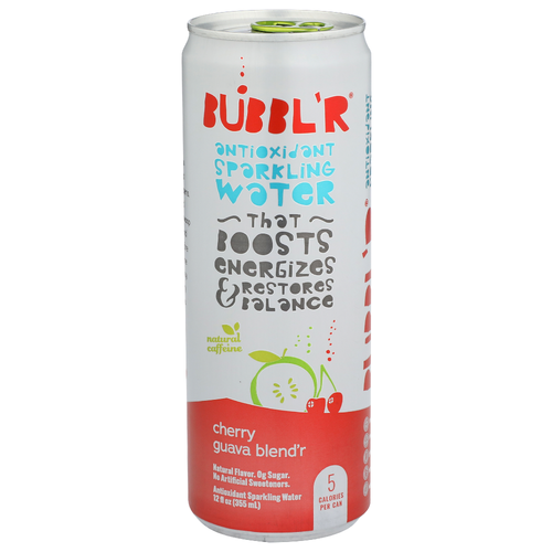 Bubbl'r Antioxidant Sparling Water Cherry Guava Blend'r - 12 Fluid Ounce