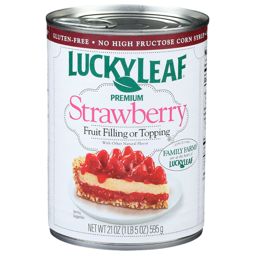 Lucky Leaf Strawberry Premium Fruit Filling Or Topping - 21 Ounce