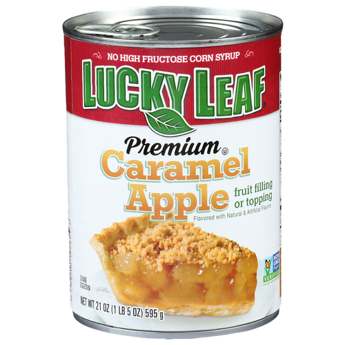 Lucky Leaf Caramel Apple Premium Fruit Filling Or Topping - 21 Ounce