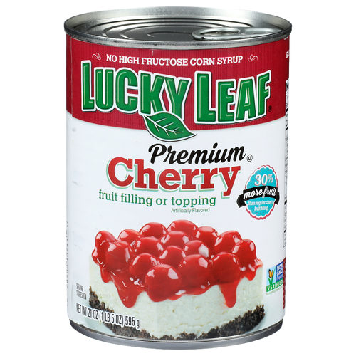 Lucky Leaf Cherry Premium Fruit Filling Or Topping - 21 Ounce