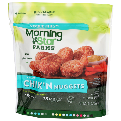 MorningStar Farms Plant Based Chik'n Nuggets, Original - 10.5 Ounce