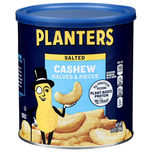 Planters Salted Halves & Pieces Cashew - 14 Ounce