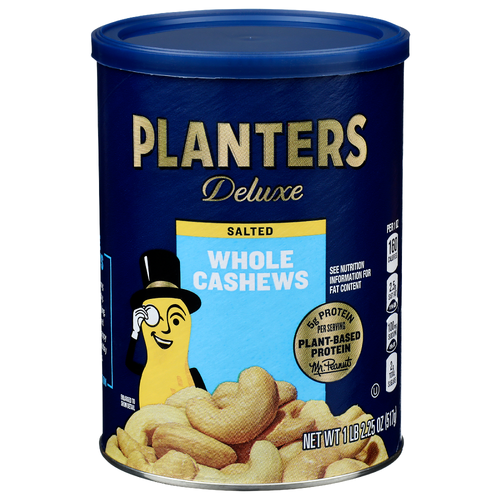 Planters Deluxe Salted Whole Cashews - 1 Pound