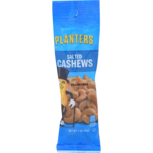 Planters Cashews Salted Tube - 2 Ounce