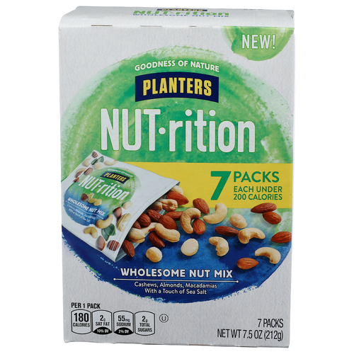 Planters Nut-Rition Wholesome Nut Mix Nutrition - 1.071 Ounce - 7 Count