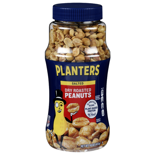Planters Salted Dry Roasted Peanuts - 16 Ounce