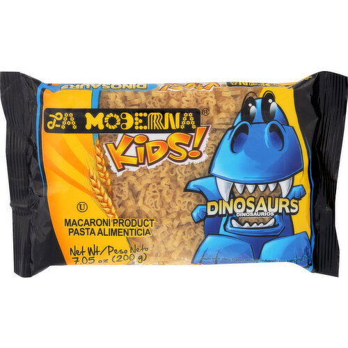 La Moderna Kids! Pasta Macaroni Dinosaurs Shapes - 7.05 Ounce