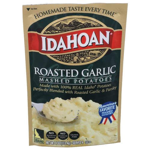 Idahoan Roasted Garlic Mashed Potatoes - 4 Ounce