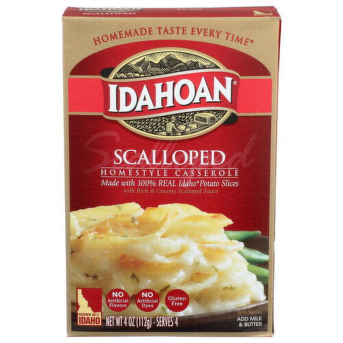 Idahoan Casserole, Homestyle, Scalloped - 4 Ounce
