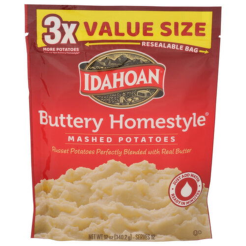 Idahoan Buttery Homestyle Mashed Value Size - 12 Ounce Image 1 of 4