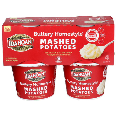 Idahoan Buttery Homestyle Mashed Potatoes - 1.5 Ounce - 4 Count