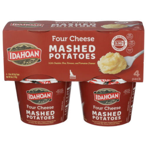 Idahoan Four Cheese Mashed Cup 4-Pack - 1.5 Ounce - 4 Count Image 1 of 4