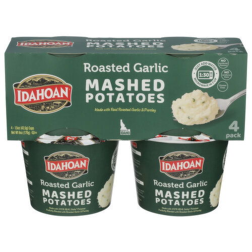 Idahoan Roasted Garlic Mashed Cup 4-Pack - 1.5 Ounce - 4 Count Image 1 of 4