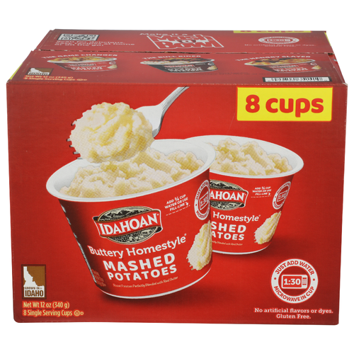 Idahoan Buttery Homestyle Mashed Cup - 1.5 Ounce - 8 Count Image 1 of 4