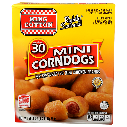 King Cotton Mini Corndogs - 0.67 Ounce - 30 Count