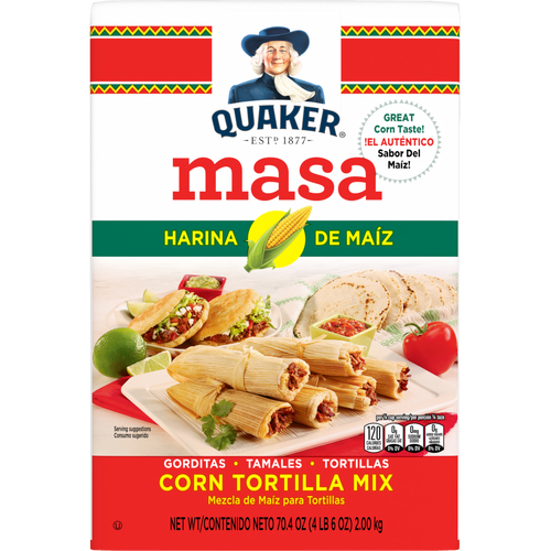 Quaker Masa Corn Tortilla Mix Regular - 70.4 Ounce Image 1 of 7