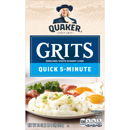 Quaker Quick 5-Minute Grits Enriched White Hominy Corn - 24 Ounce Image 1 of 3