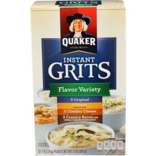 Quaker Flavor Variety Instant Grits - 12 Ounce