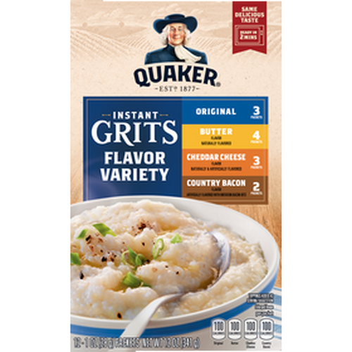 Quaker Instant Grits Flavor Variety - 12 Ounce