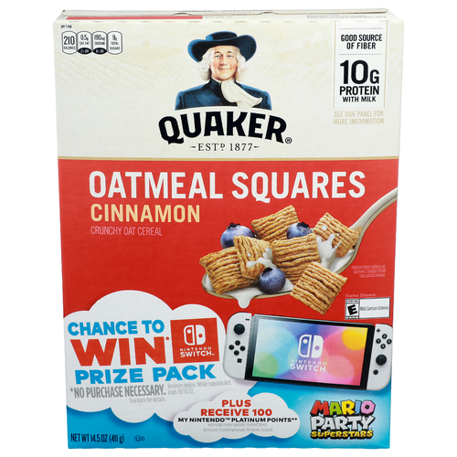 Quaker Cinnamon Crunchy Oat Cereal - 14.5 Ounce - 1 Count