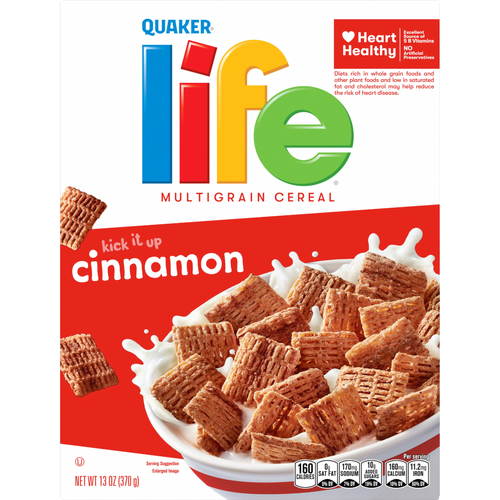 Quaker Life Multigrain Cereal Cinnamon - 13 Ounce