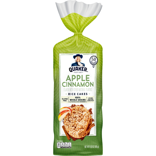 Quaker Rice Cakes Apple Cinnamon - 6.53 Ounce