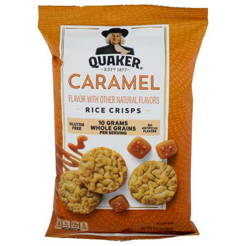 Quaker Caramel Rice Crisps - 3.52 Ounce