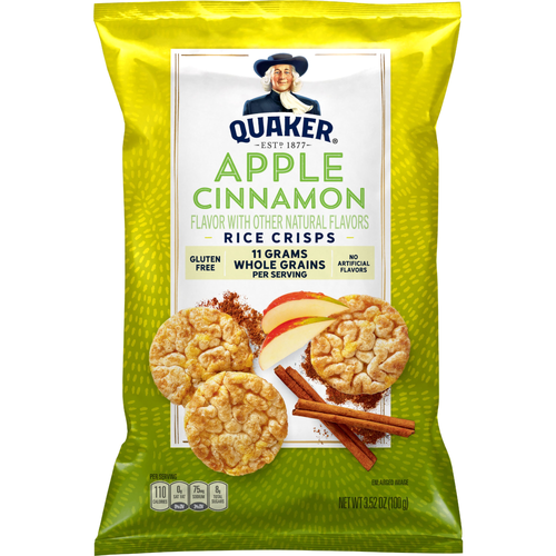 Quaker Rice Crisps Apple Cinnamon - 3.52 Ounce