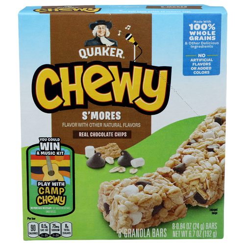 Quaker Chewy S'mores - 0.838 Ounce - 8 Count