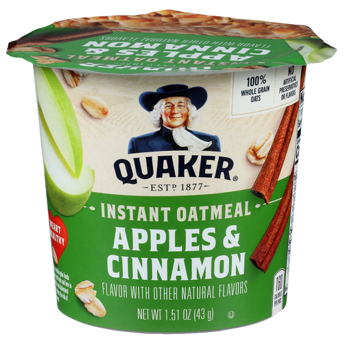 Quaker Apples & Cinnamon Instant Oatmeal - 1.51 Ounce